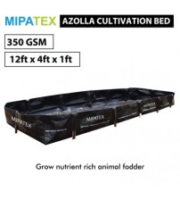 Mipatex Azolla Bed 350 GSM 12ft x 4ft x 1ft (Black)